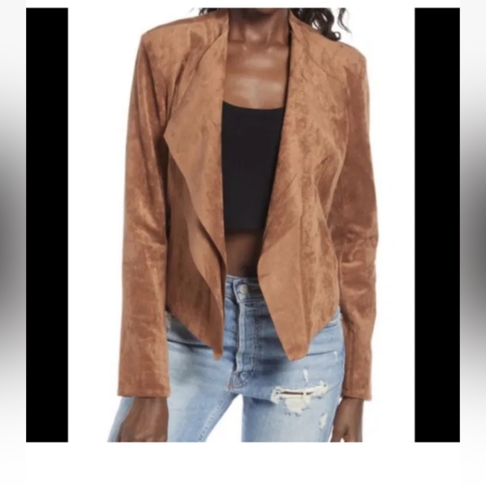 BlankNYC Faux Suede Jacket in Coco NWT New!- Size XS